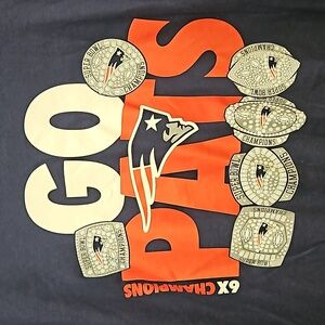Nike | New England Patriots 6X Champions Go Pats Tee | XL